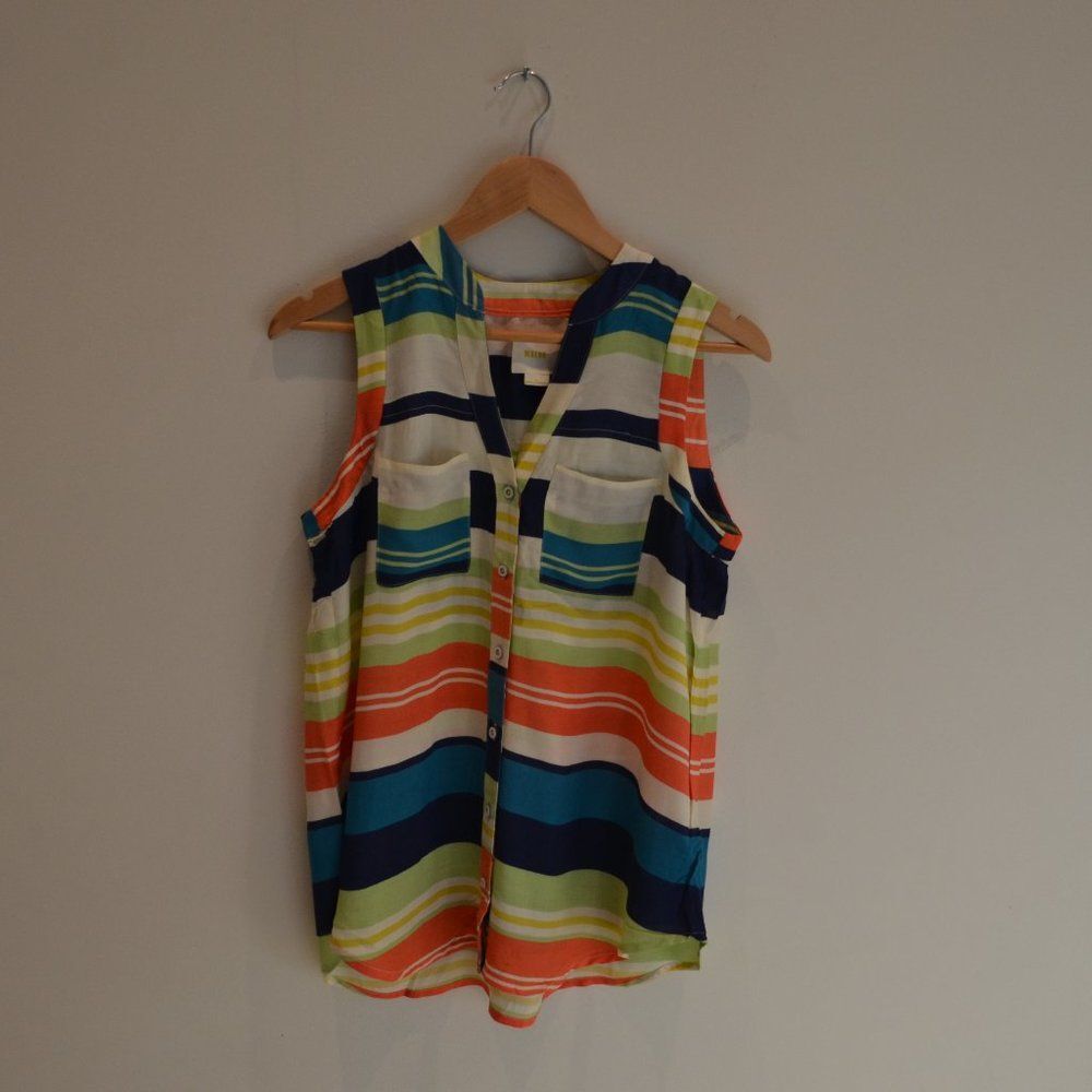 Anthropologie Brand Maeve Size 2 Colorful Tanktop
